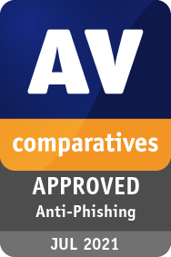 AV Comparatives 为 Avast 颁发了 2021年反钓鱼认证。